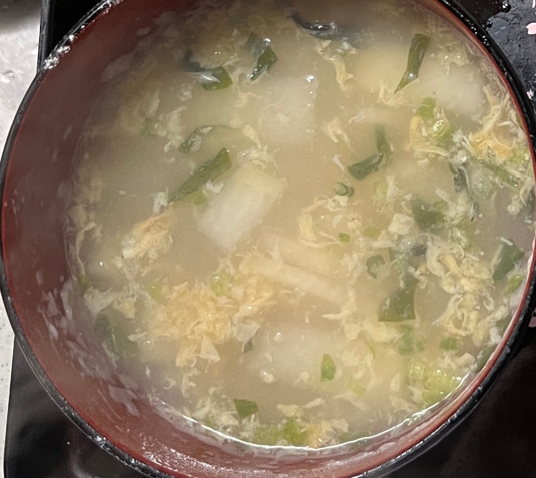 ふわふわ卵大根スープ