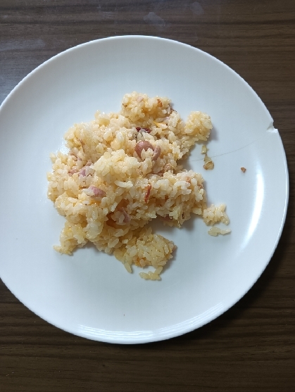 枝豆と鮭チャーハン