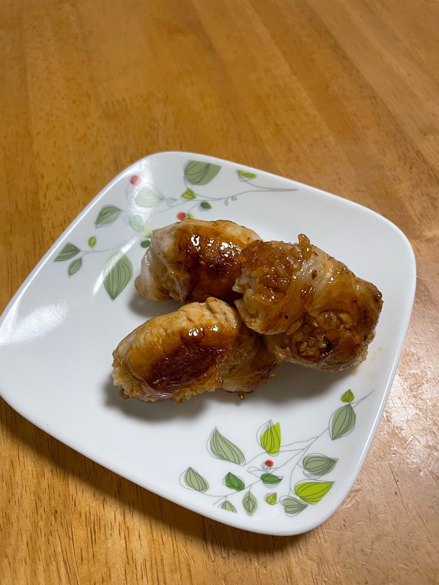 「お弁当」肉巻きおにぎり