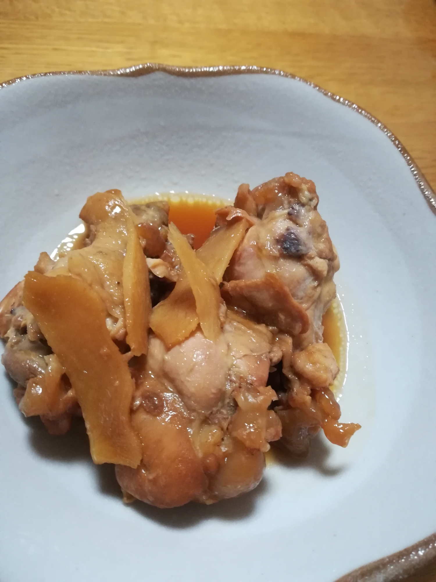 鶏の手羽元の生姜煮