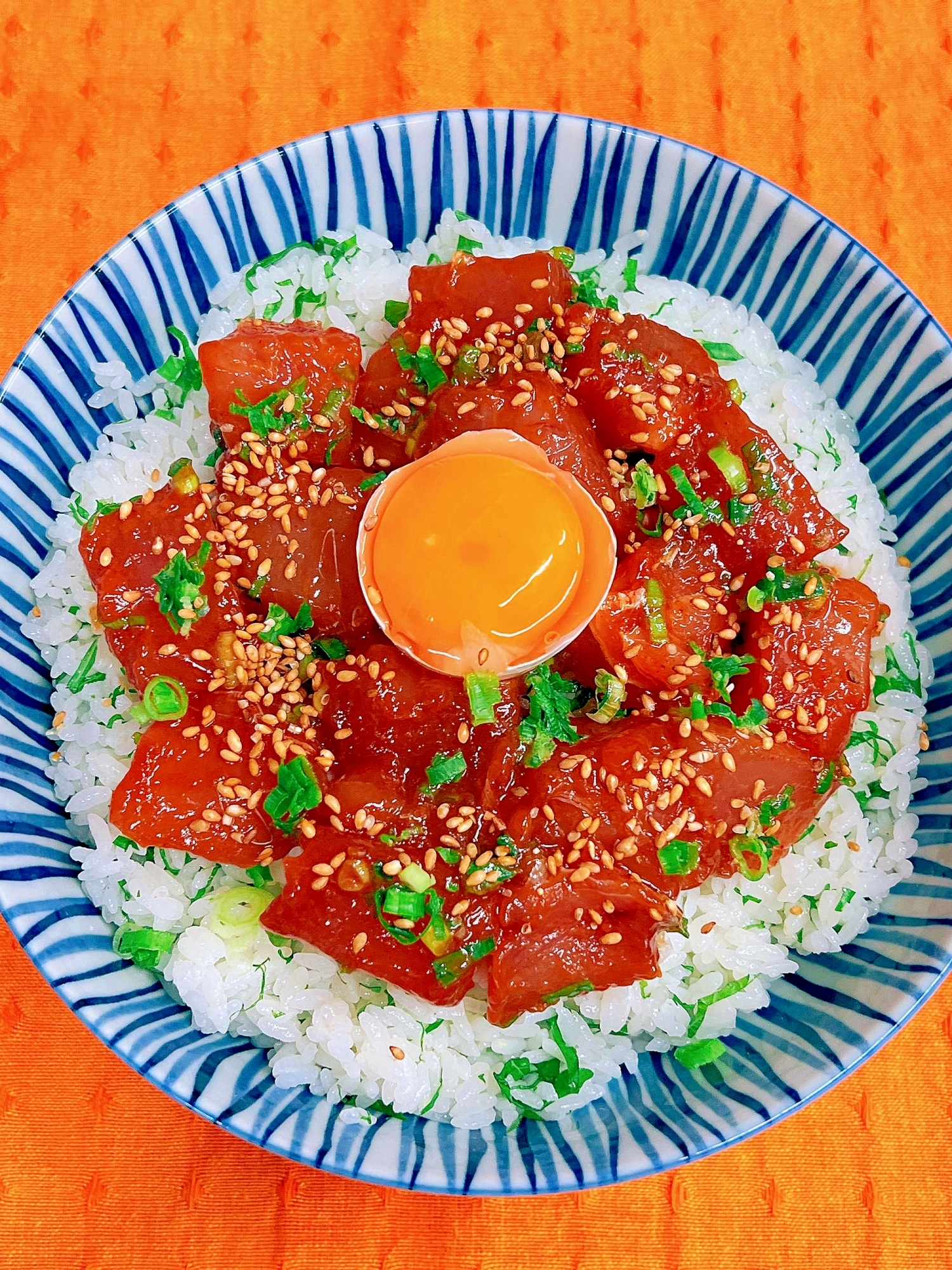 ピリ辛！韓国風まぐろの漬け丼