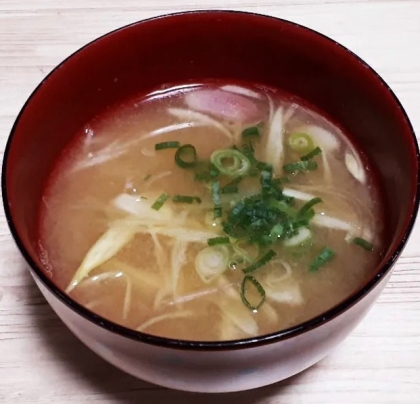 まな板、ダシなし５分！？+梅干しで❤茗荷の味噌汁♪