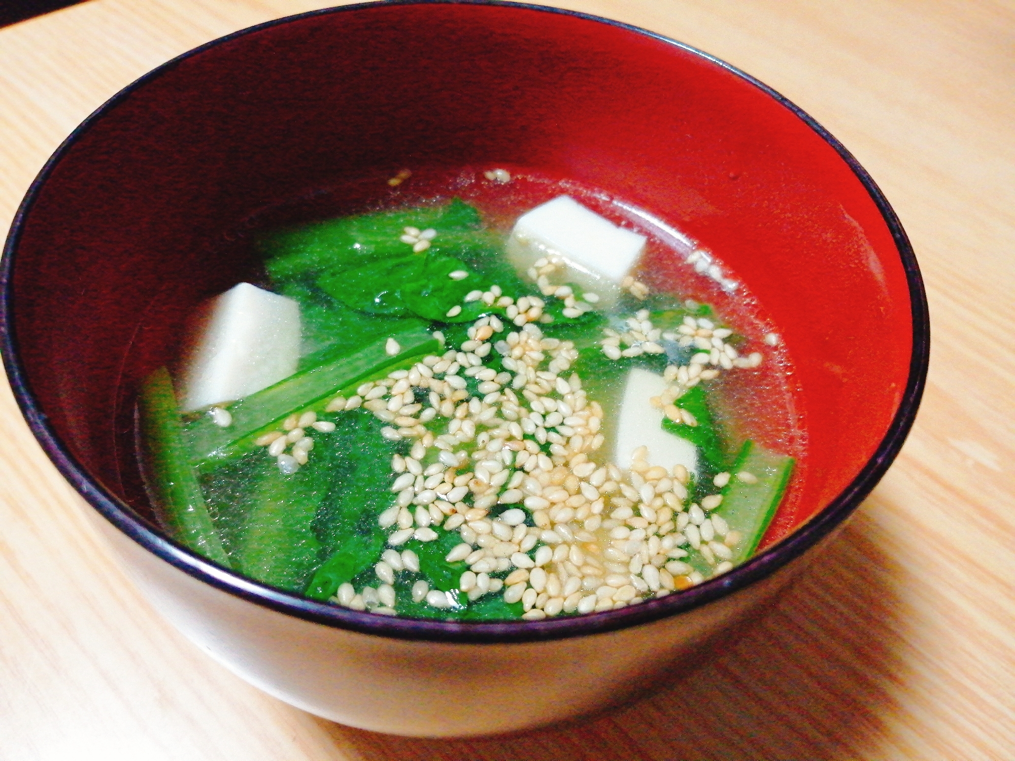 豆腐と雪菜のスープ