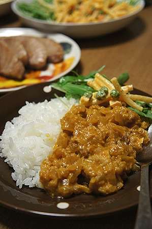 スパイスでチキンカレー