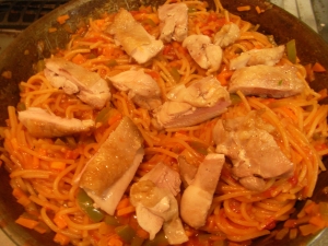 チキンのフィデウア