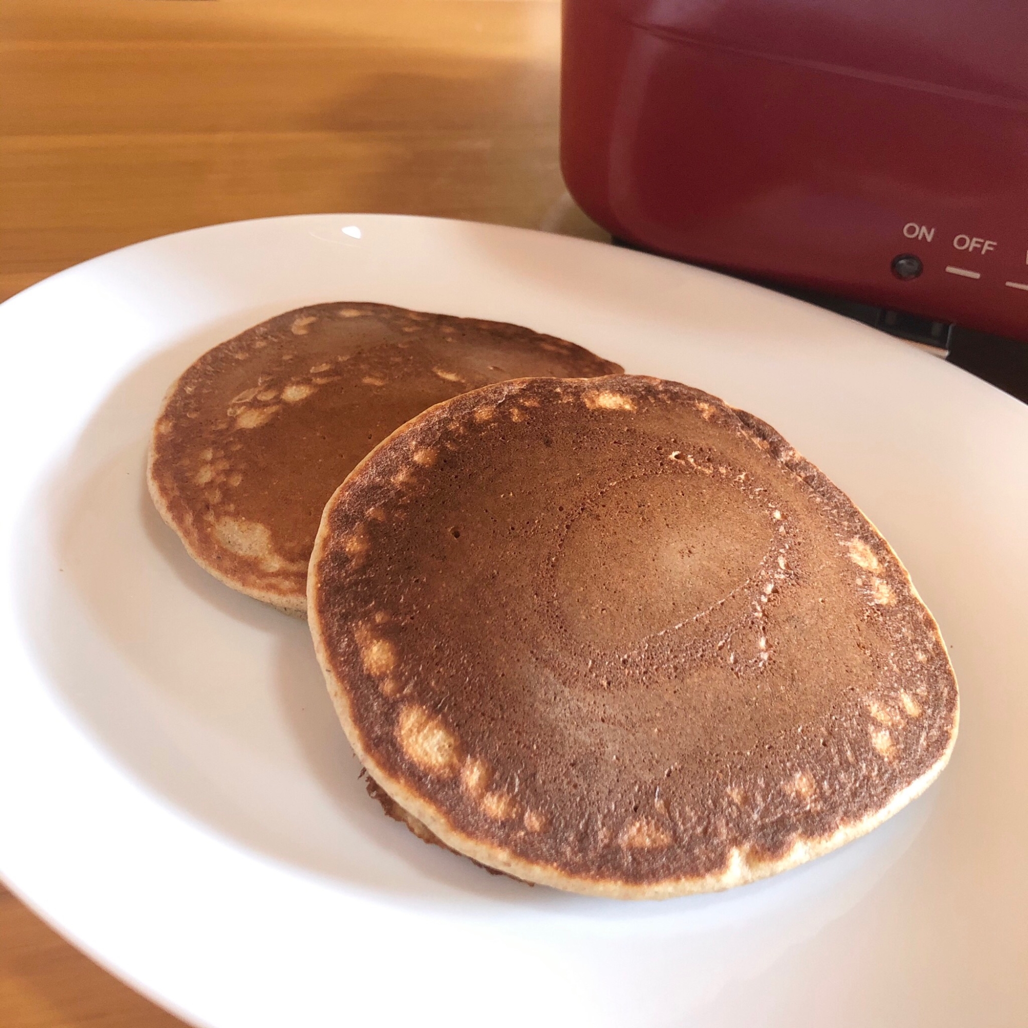 BPなしでも簡単ふっくら♪ライ麦パンケーキ