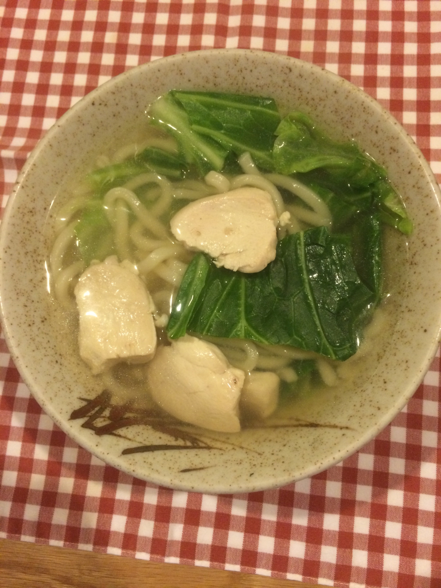 鶏肉とキャベツの煮込みうどん