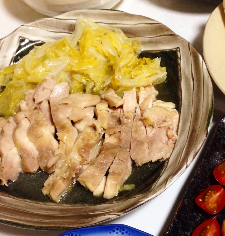 炊飯器で!蒸し鶏★もも肉で