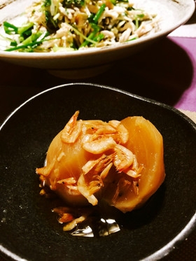 カブと桜えびの簡単煮物(味シミシミ〜)