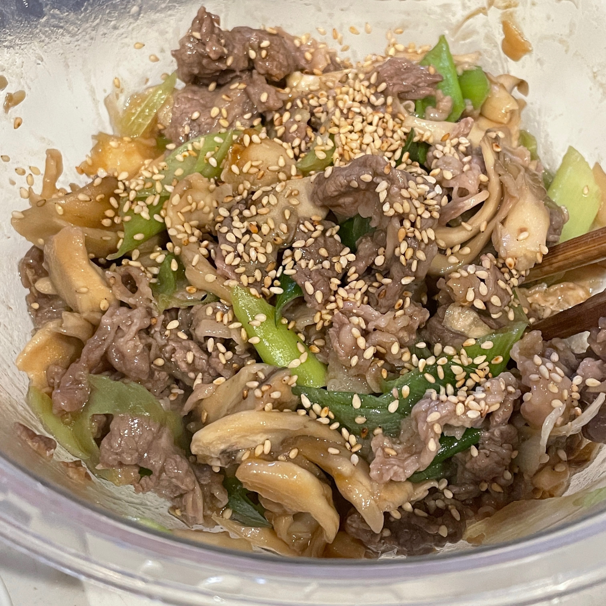 牛肉とまいたけのレンジ蒸し ワンボウル調理 レシピ 作り方 By 今日子 楽天レシピ