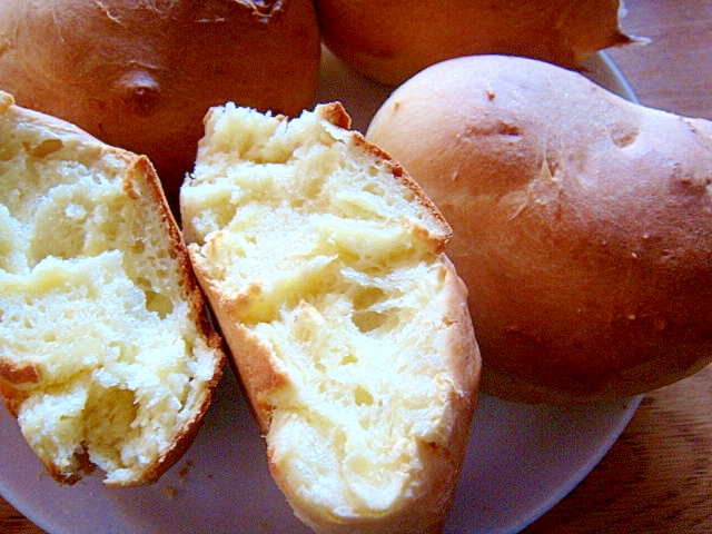 HBで朝食に♪バターと卵の甘じょっぱいパン