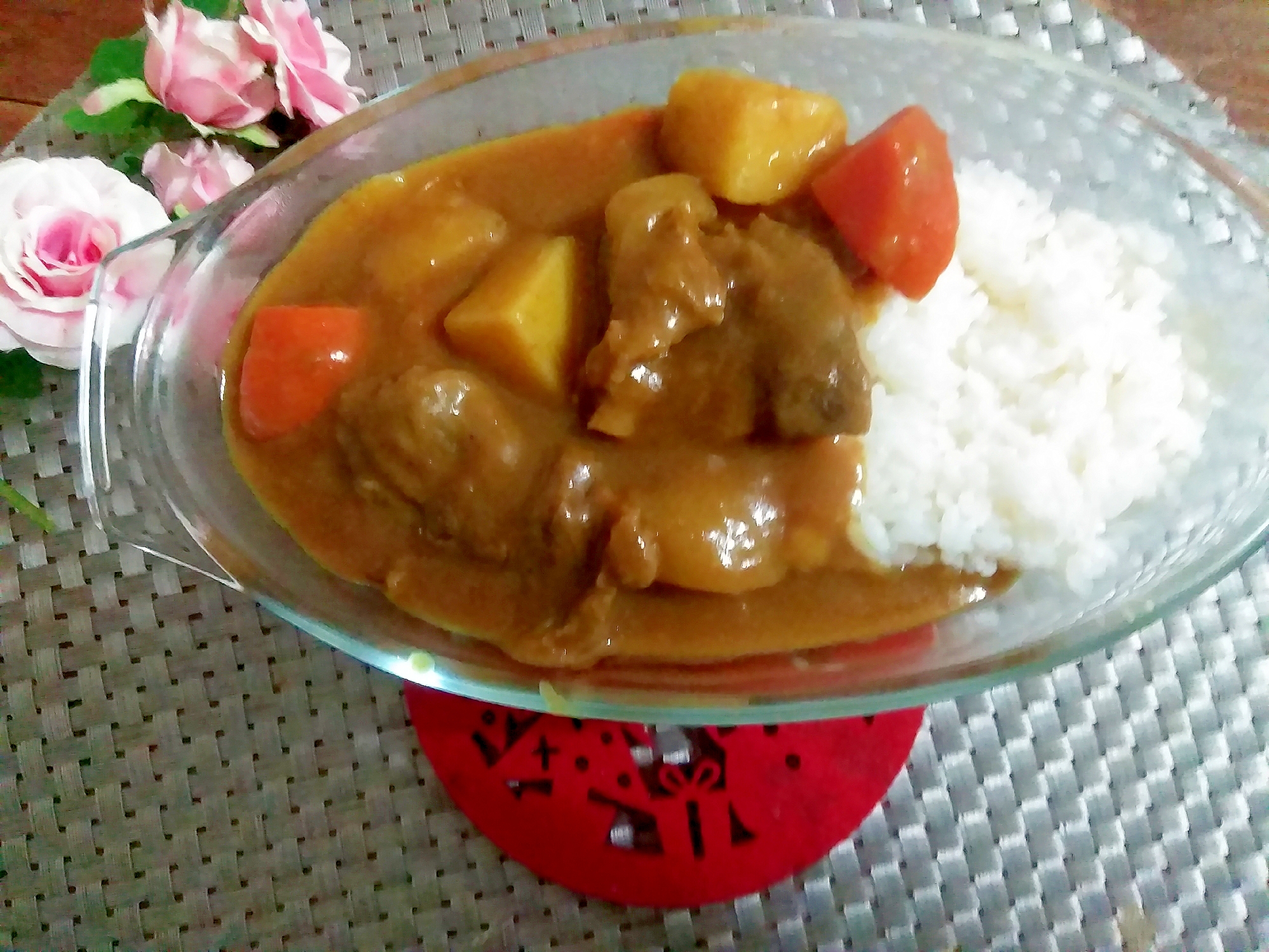 りんご入り♪くたくた牛すじカレー