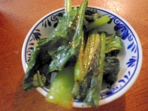 小松菜のにんにく生姜醤油和え レシピ 作り方 By Himawario 楽天レシピ