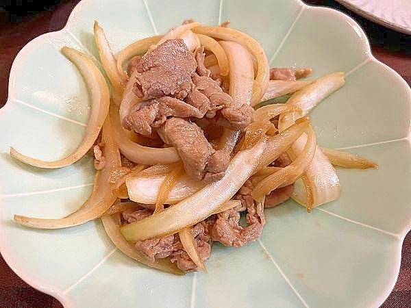 玉ねぎシャキシャキ豚しょうが焼き