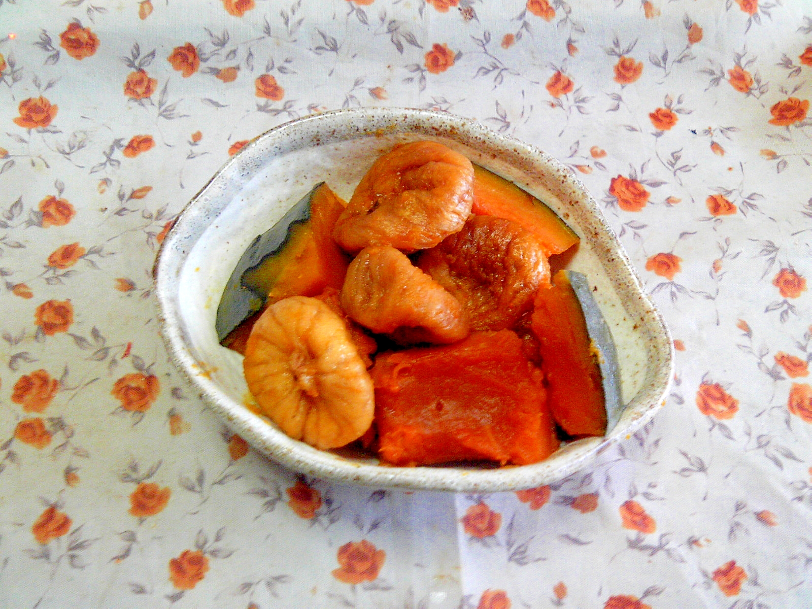 南瓜とドライ無花果のはちみつ醤油煮