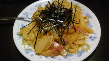 じゃがいもで和風パスタ