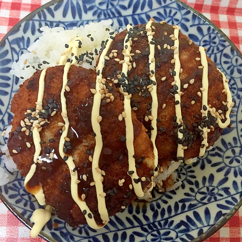 コロッケとごまの丼★