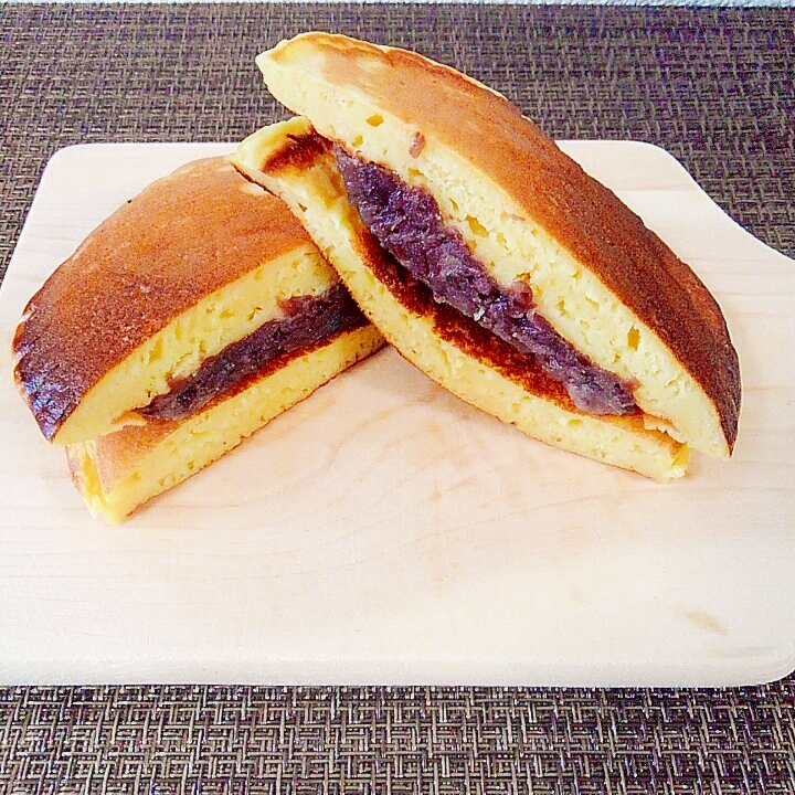 我が家の小豆の炊き & 豆×4のどら焼き