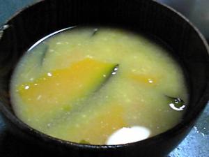 かぼちゃのお味噌汁