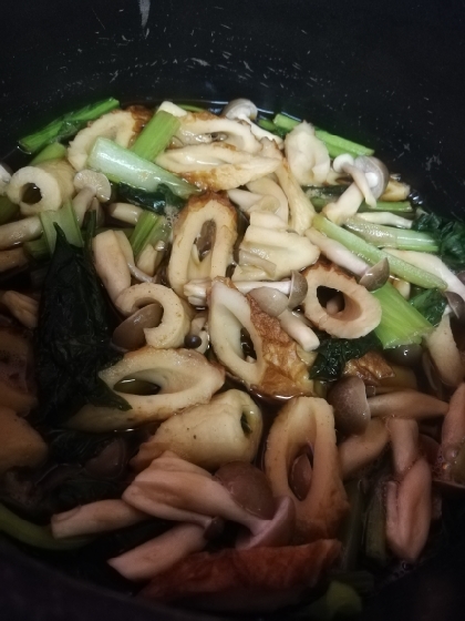 簡単箸休めに～小松菜と竹輪の煮浸し
