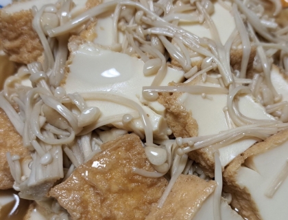 お肉なしでも満足♡ヘルシー厚揚げ＆えのきの炒めもの