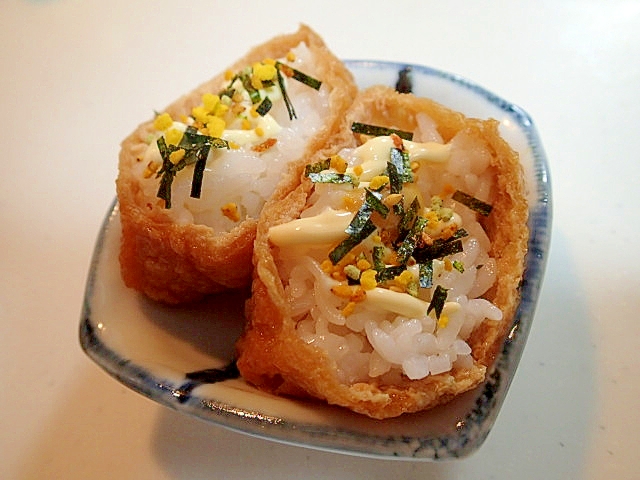 のりたまと辛子マヨでお稲荷さん レシピ 作り方 By ぷ みぃまま 楽天レシピ のりたまと辛子マヨでお稲荷さん レシピ 作り方 By ぷ みぃまま 楽天レシピ