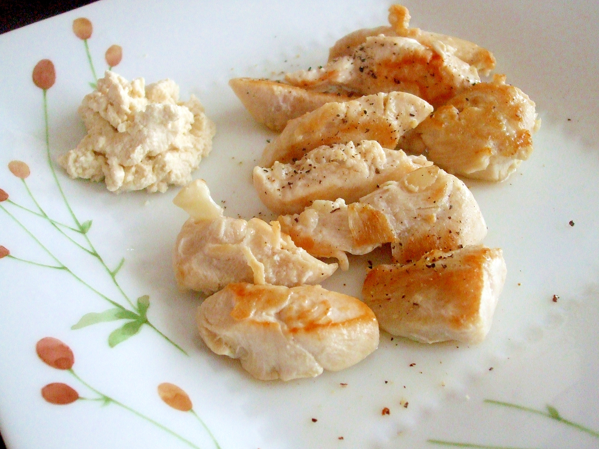 ささみのオリーブオイル焼き☆レモン・ペッパー