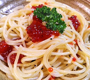 お手軽筋子パスタ