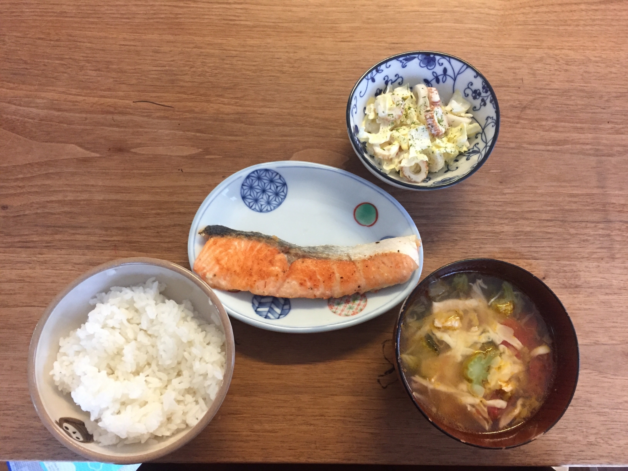 サッカー飯！サーモンステーキ