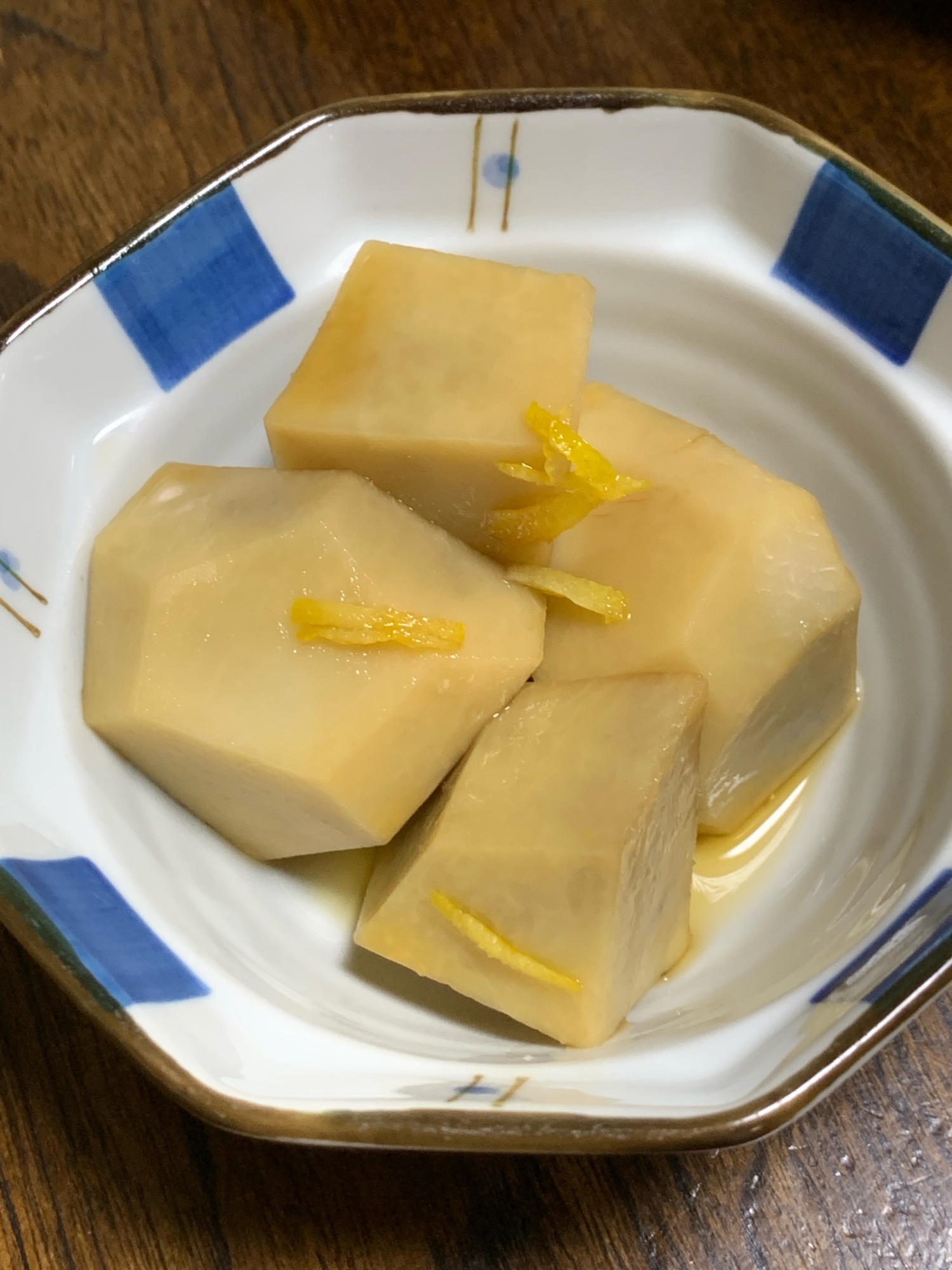 里芋の親芋の煮物〜ゆず風味