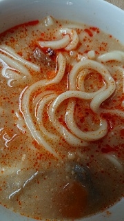 豚汁リメイク 簡単味噌チゲうどん レシピ 作り方 By 育ち盛り３人ママ 楽天レシピ