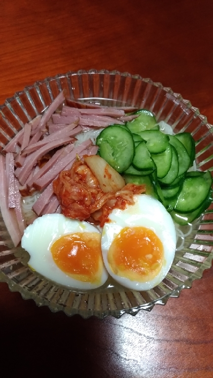 ♡辛くないスープも簡単♪夏にはさっぱり韓国冷麺♡