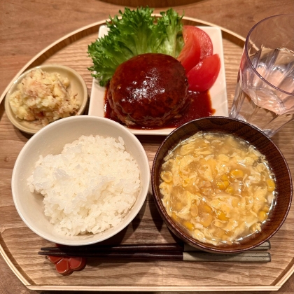 豚挽き肉で☆しっとりハンバーグ