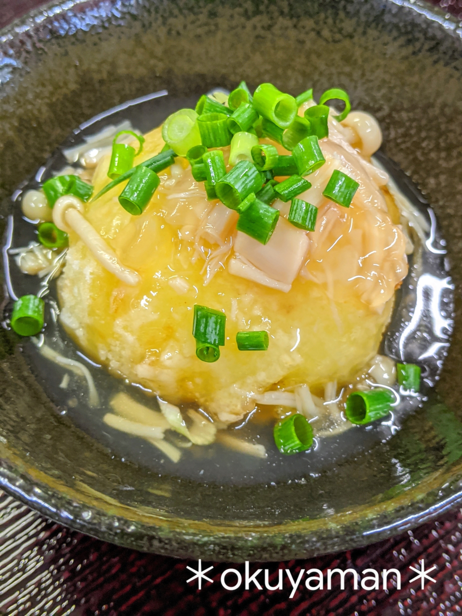 じゃがいも饅頭　〜帆立あんかけ〜