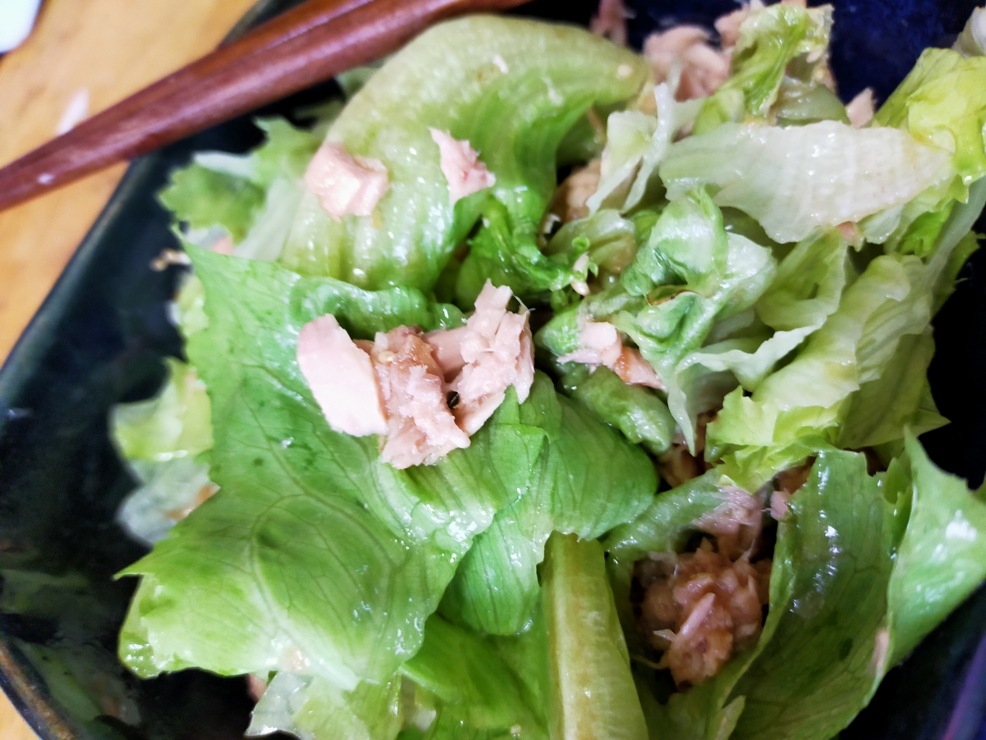 男飯！超簡単シャキシャキレタスサラダ
