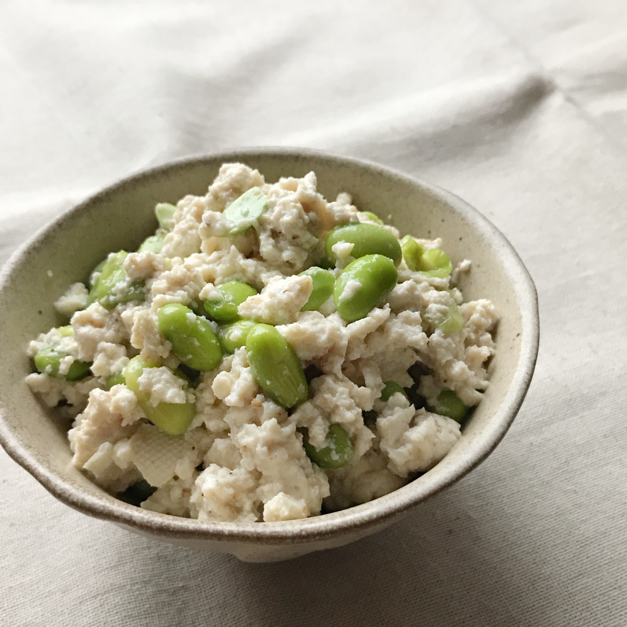 枝豆の中華白和え