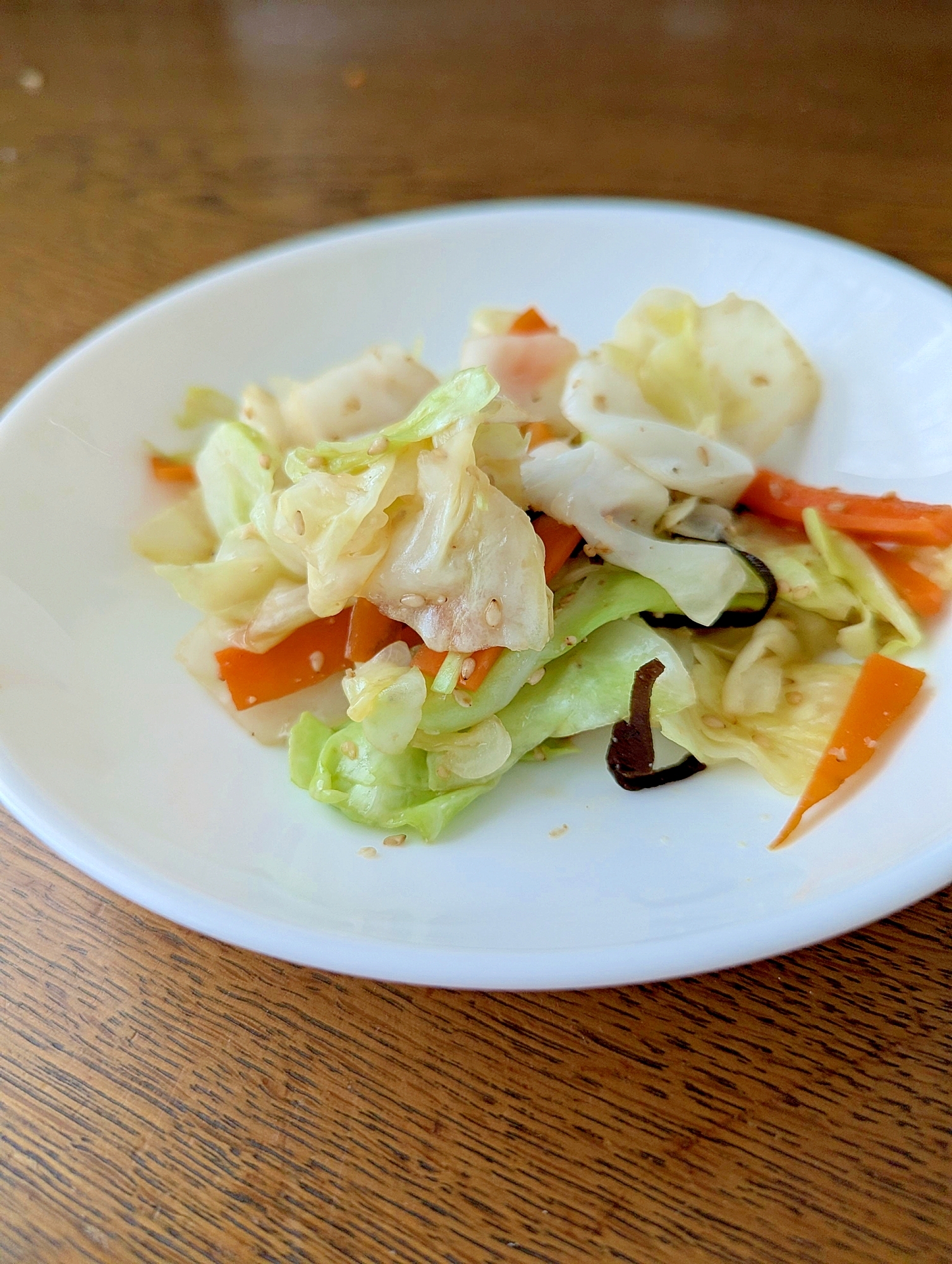 超簡単!温野菜の塩昆布サラダ