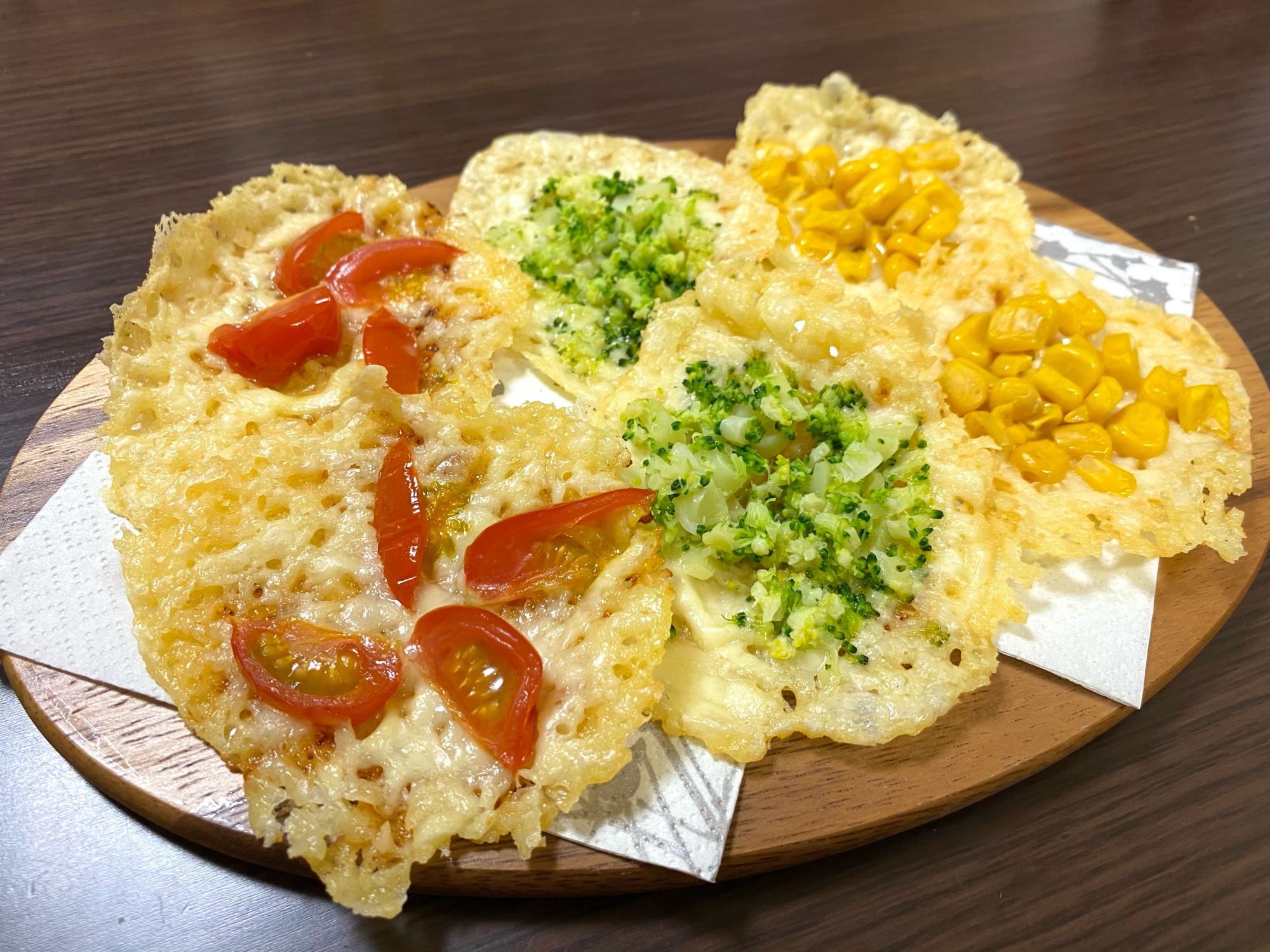 カラフルパリパリチーズ焼き