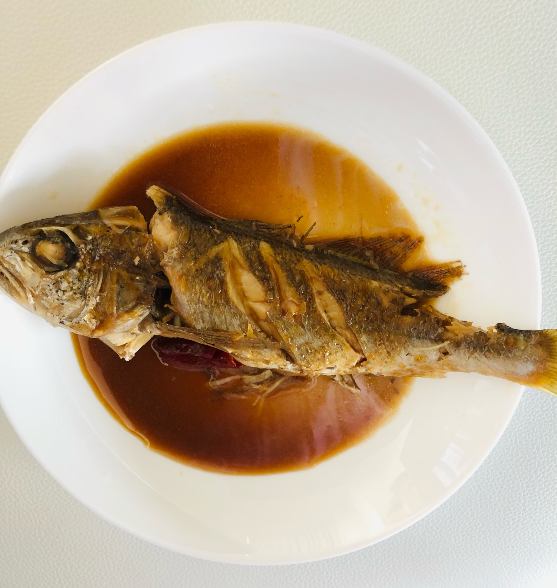 中華風イシモチの煮付け　魚