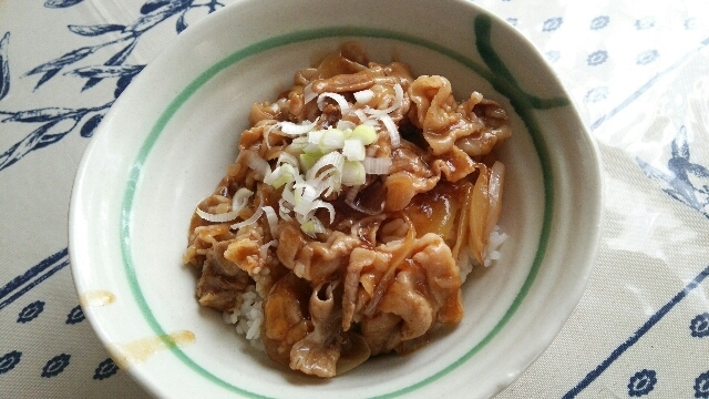 たっぷり豚肉と玉ねぎのトロトロ豚丼♪