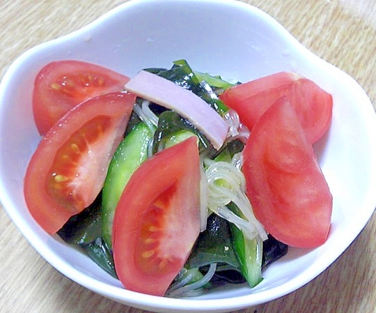 夏にさっぱり☆中華風春雨サラダ