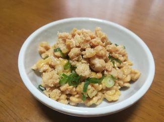 納豆鶏そぼろ