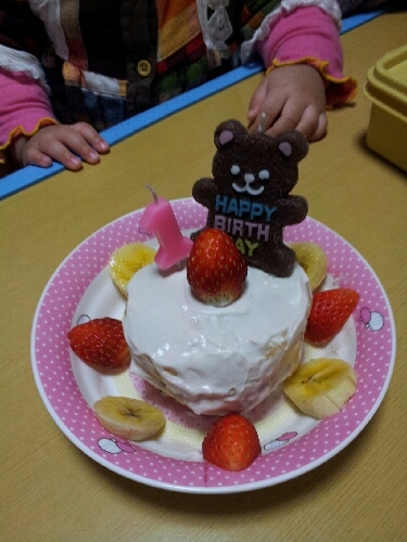 水切りなし 離乳食後期に １歳の誕生日ケーキ レシピ 作り方 By Yooou T 楽天レシピ