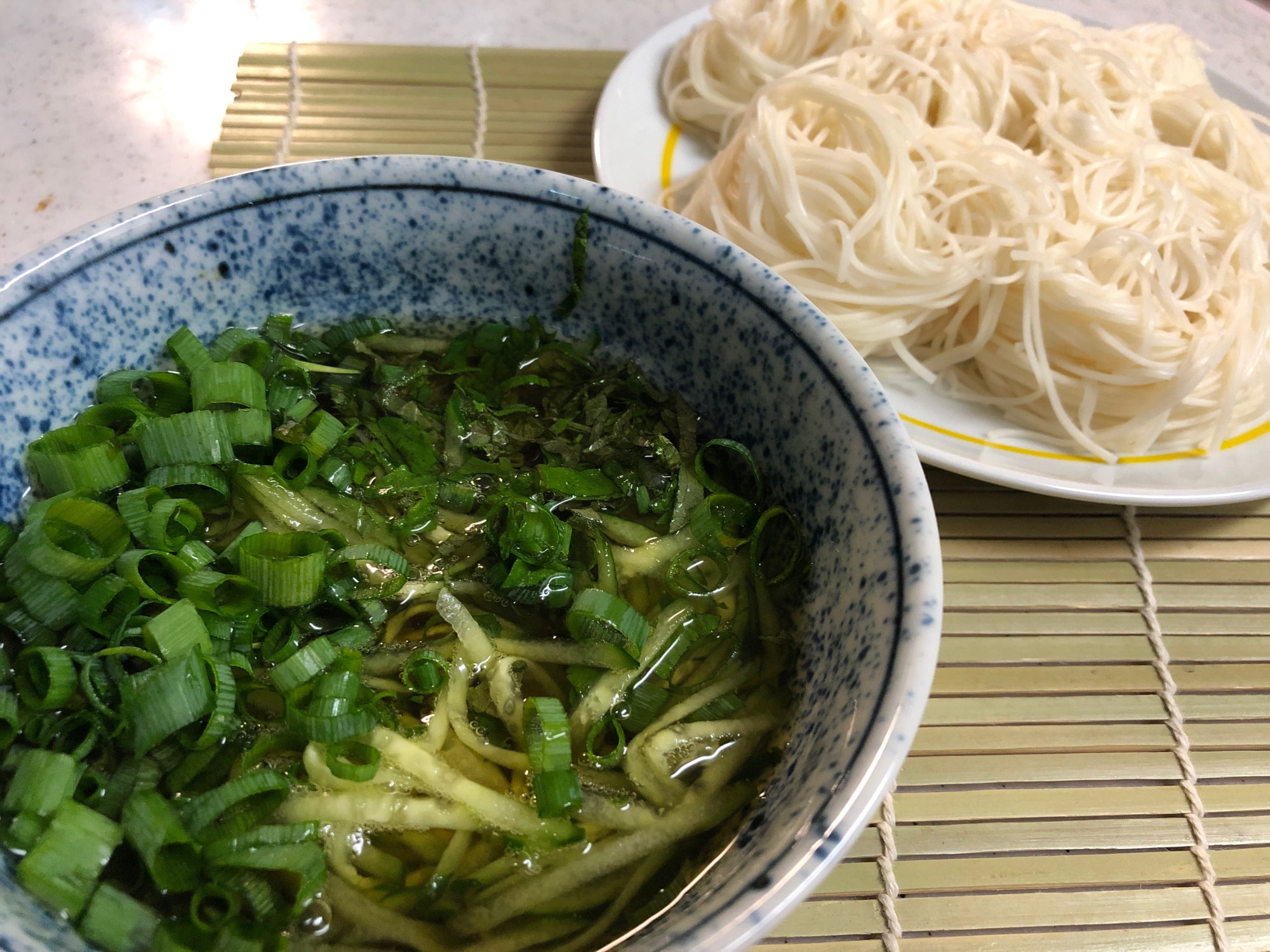 きゅうり沢山麺つゆ