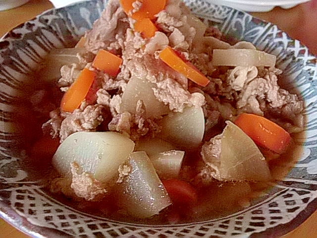豚肉と根菜の炒め煮