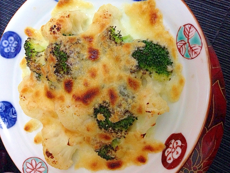 ブロッコリー&カリフラワーのチーズ焼き