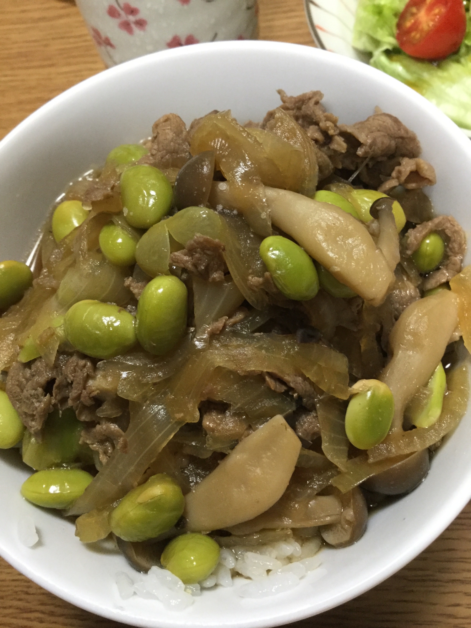 白だしで⭐️牛丼