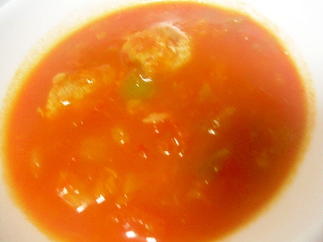 豚ヒレ肉と野菜のトマトスープ仕立て