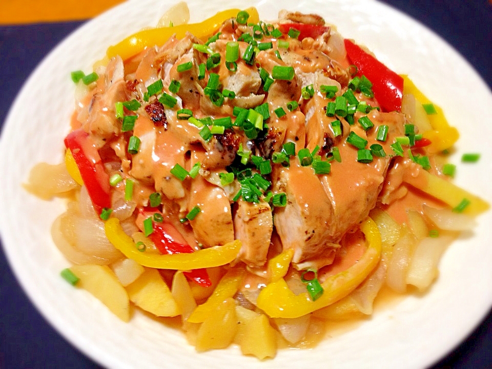 クリスマス 簡単 鶏むね肉のオーロラソースがけ レシピ 作り方 By 梅ちゃんlife 楽天レシピ クリスマス 簡単 鶏むね肉のオーロラソースがけ レシピ 作り方 By 梅ちゃんlife 楽天レシピ