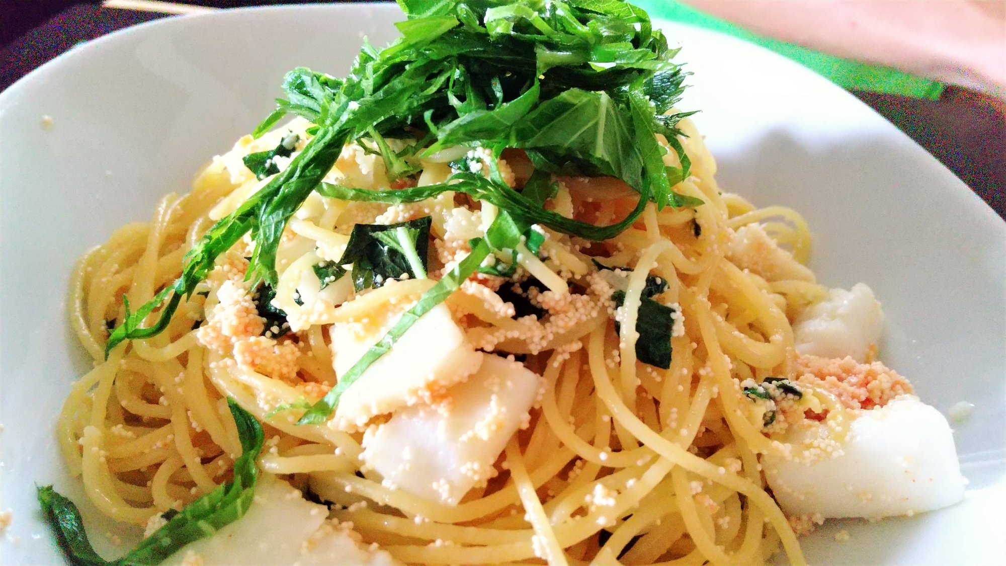 大葉大量消費 イカと明太 大葉のオイルパスタ レシピ 作り方 By Winwin 楽天レシピ 大葉大量消費 イカと明太 大葉のオイルパスタ レシピ 作り方 By Winwin 楽天レシピ